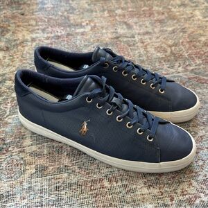 Polo by Ralph Lauren Men’s Navy Leather Sneaker US 10